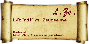 Lénárt Zsuzsanna névjegykártya