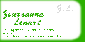 zsuzsanna lenart business card